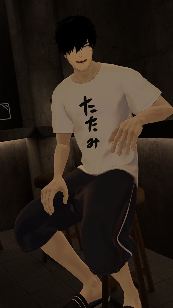 【3D衣装】オフの日スポーティTシャツセット(荒洲/加須谷/ブリスデン MA設定済み)
