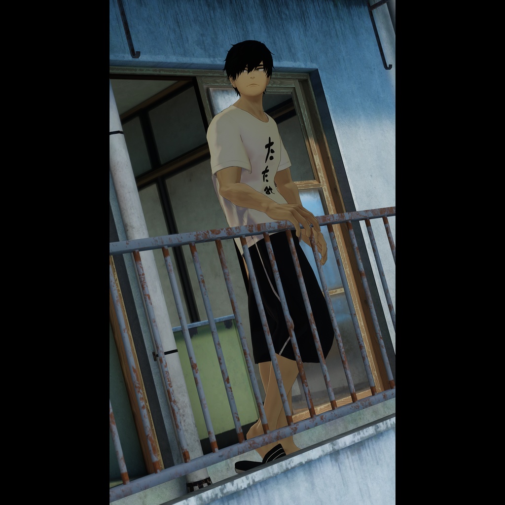 【3D衣装】オフの日スポーティTシャツセット(荒洲/加須谷/ブリスデン MA設定済み)