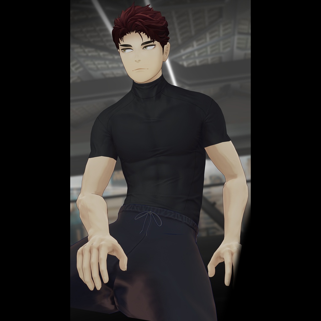 【3D衣装】オフの日スポーティTシャツセット(荒洲/加須谷/ブリスデン MA設定済み)