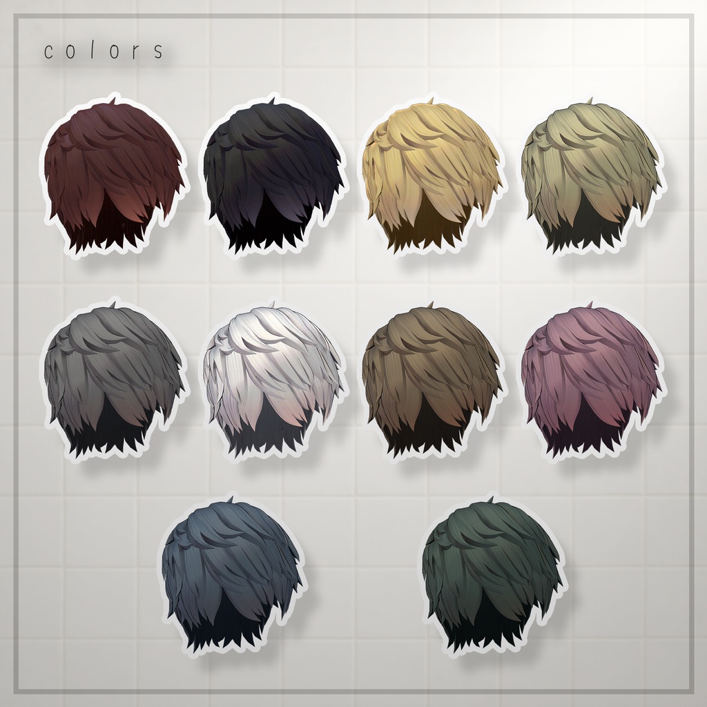 【3D 髪型】ザクザクマッシュショート -ZakuzakuMushShort-