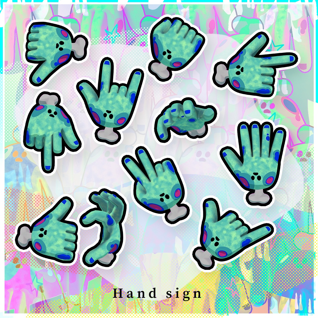 【VRChat想定アバター】ZombieHand/ゾンビハンド