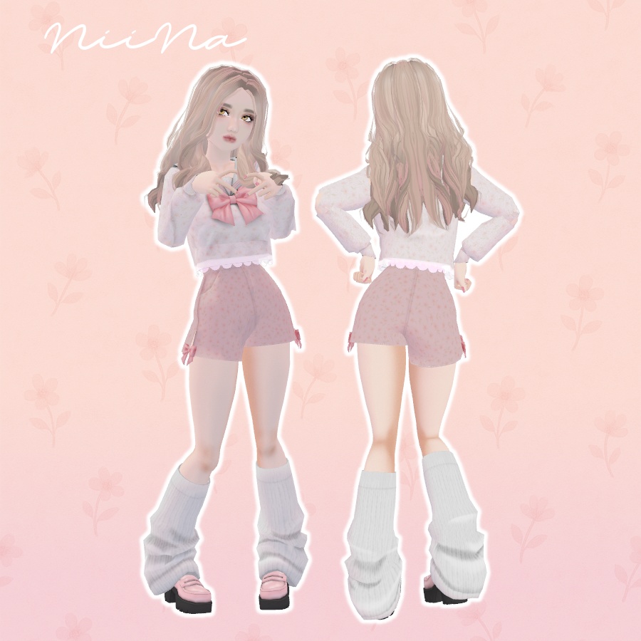 【VRChat想定アバター】ゆるふわギャル ♡NiiNa♡