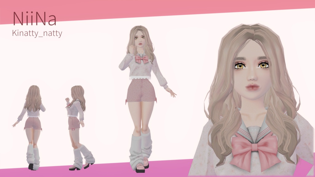 【VRChat想定アバター】ゆるふわギャル ♡NiiNa♡
