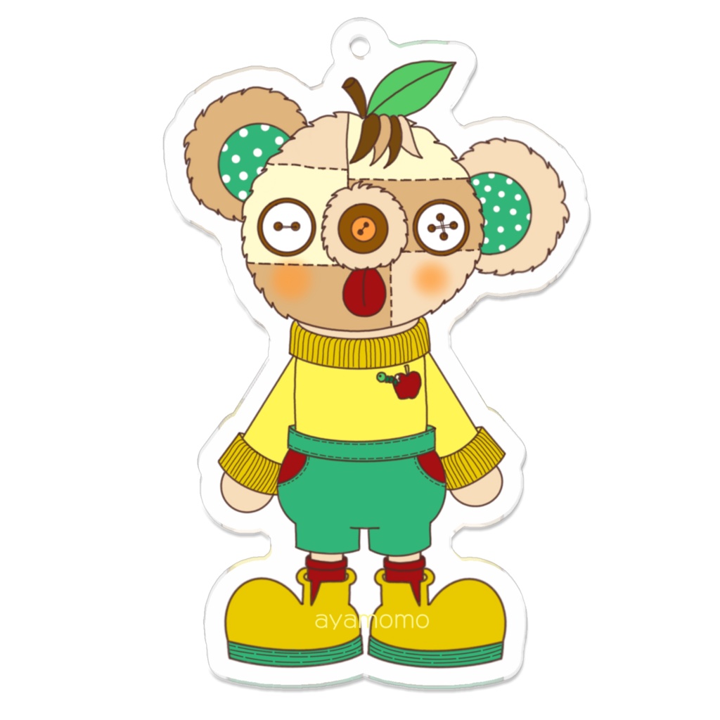 パッチぐま アクリルキーホルダー