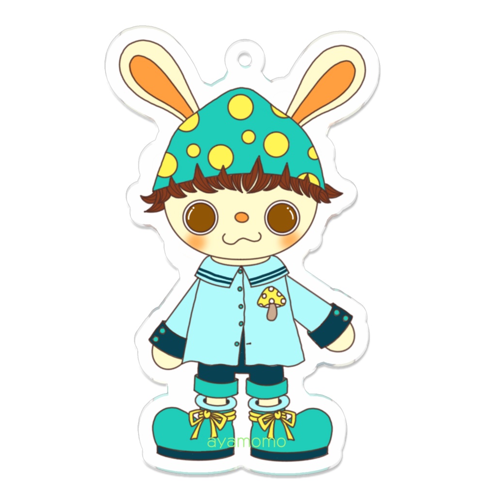 キノコうさぎくん アクリルキーホルダー