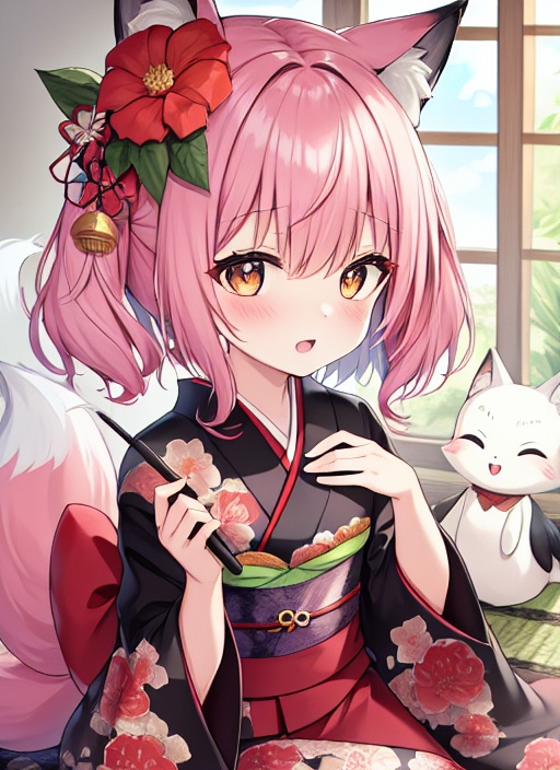 狐＊擬人化＊和服＊幼女【支援用】