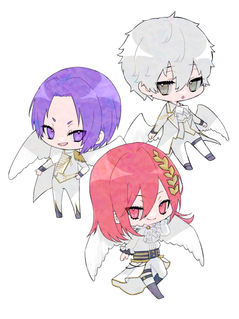 天使と悪魔ステッカーセット