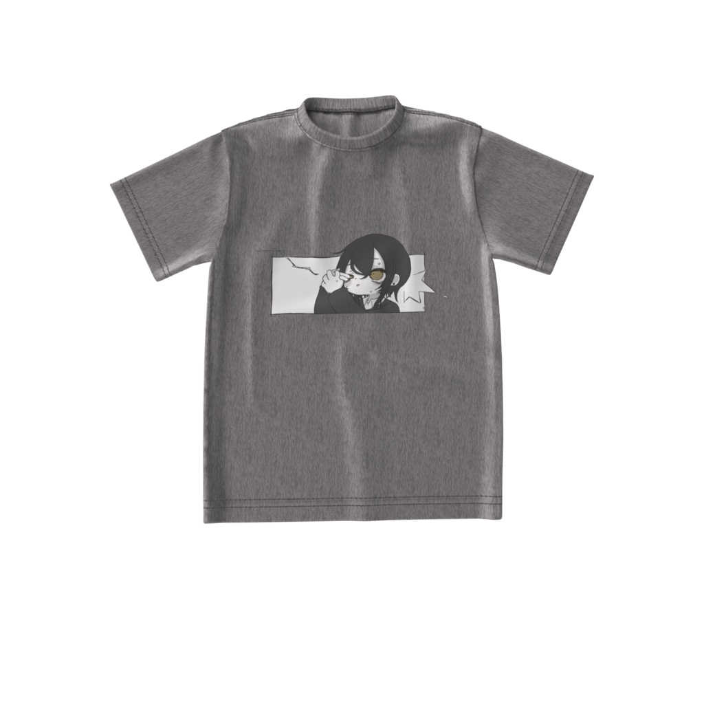 指拳銃ビッグシルエットTシャツ