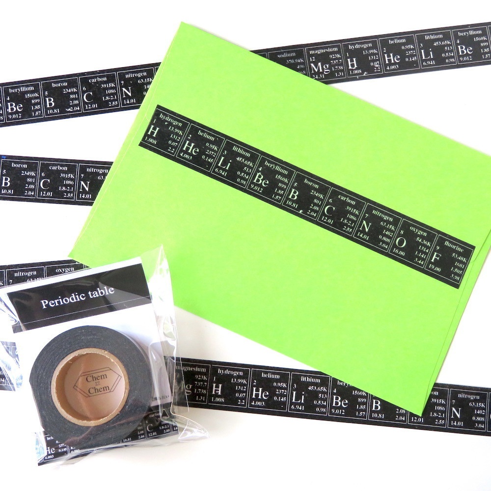 周期表マスキングテープ