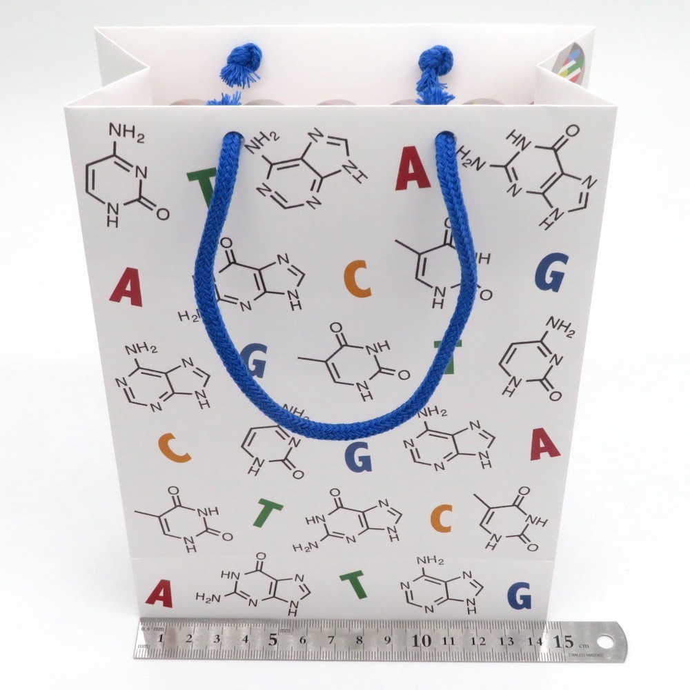 DNA柄 ギフトバッグ(紙袋) 2枚セット