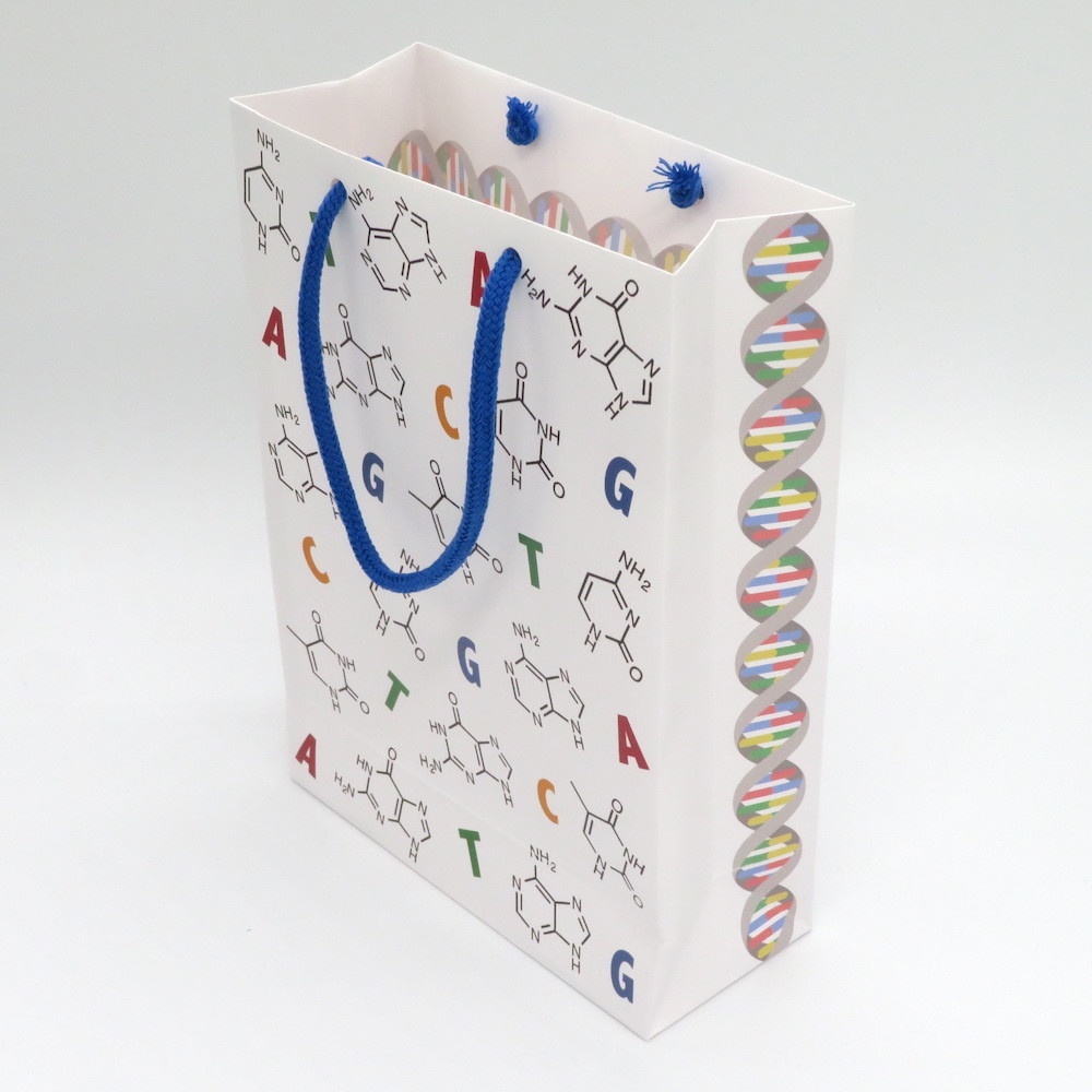 DNA柄 ギフトバッグ(紙袋) 2枚セット