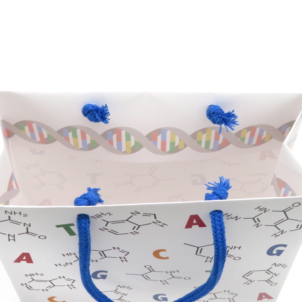 DNA柄 ギフトバッグ(紙袋) 2枚セット