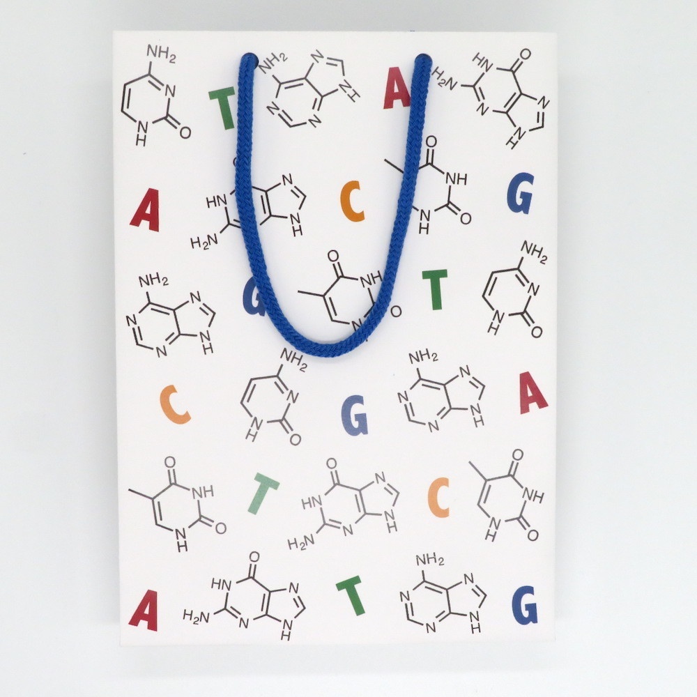 DNA柄 ギフトバッグ(紙袋) 2枚セット