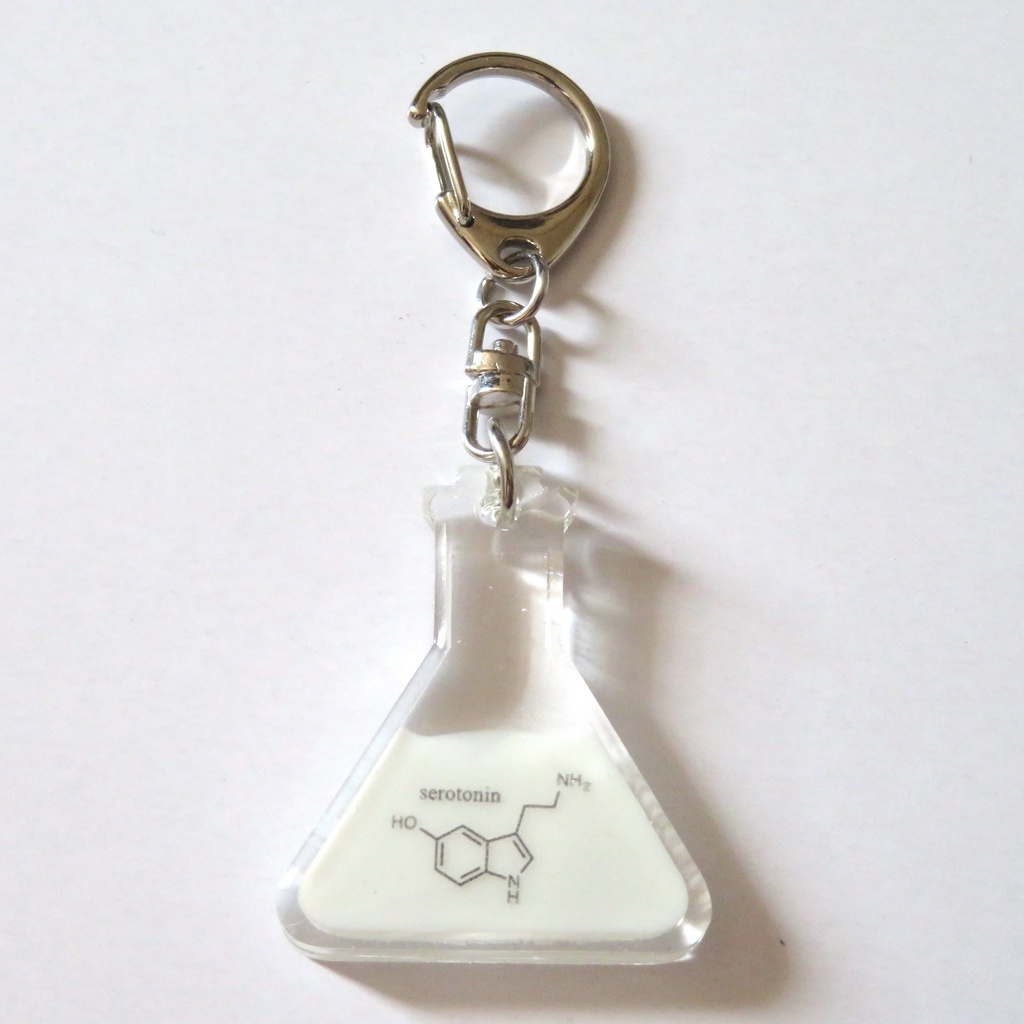 【受注制作】三角フラスコキーホルダー【全25種】