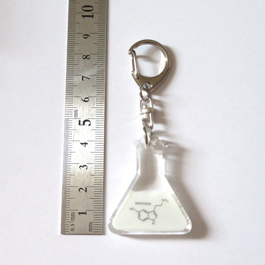 【受注制作】三角フラスコキーホルダー【全25種】