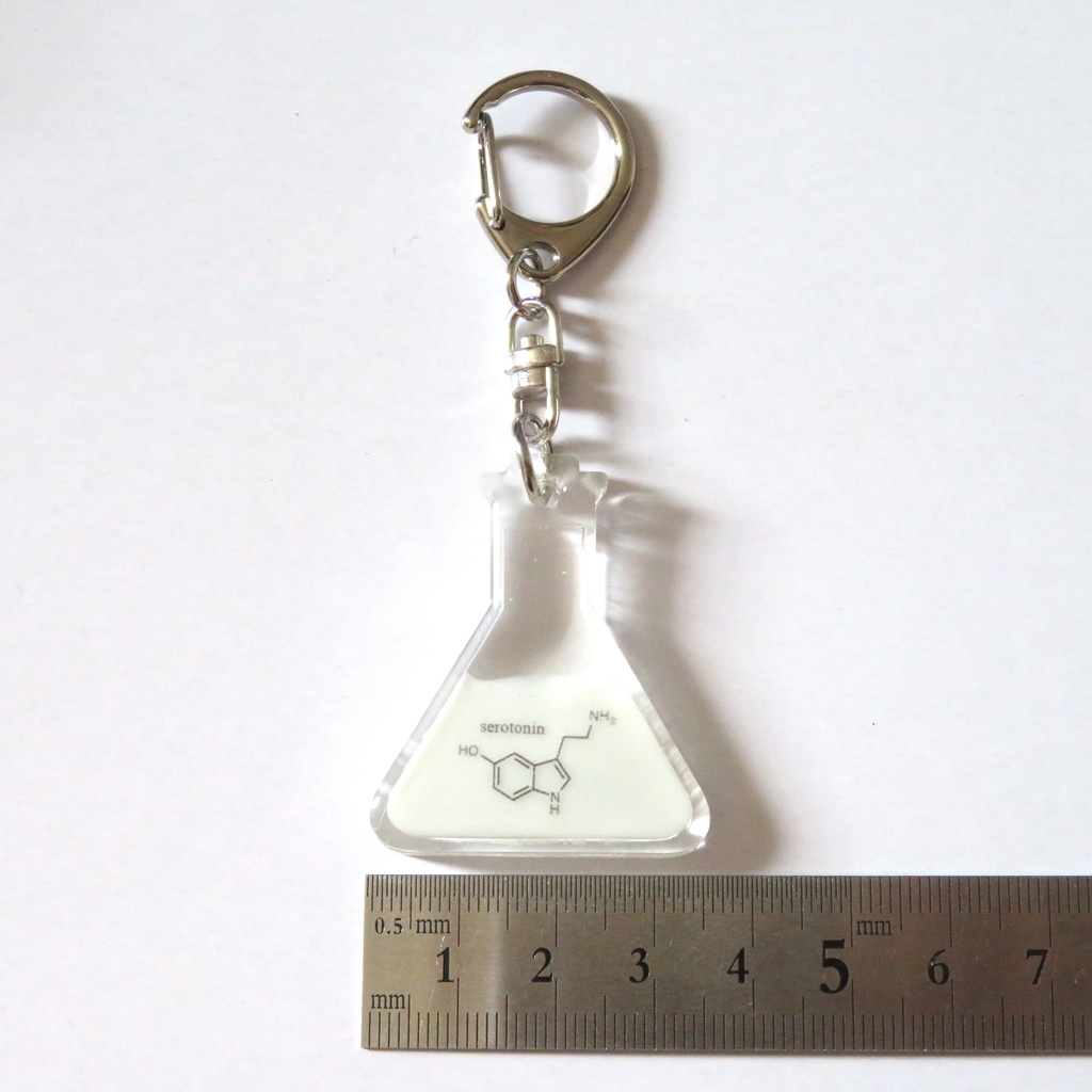 【受注制作】三角フラスコキーホルダー【全25種】