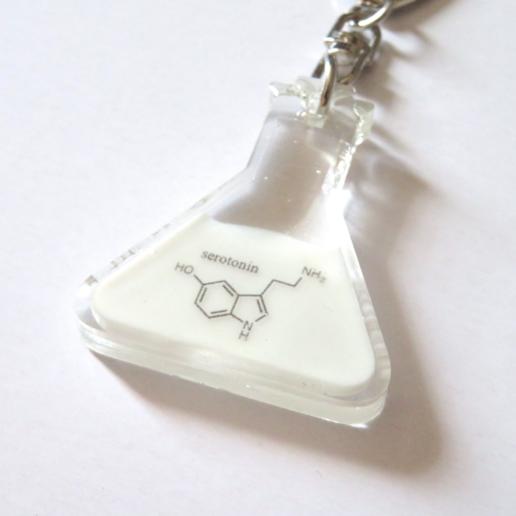 【受注制作】三角フラスコキーホルダー【全25種】