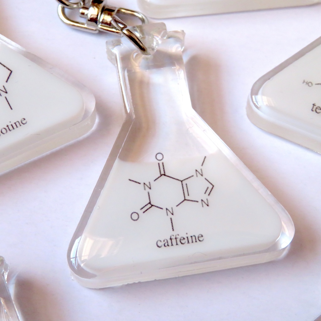 【受注制作】三角フラスコキーホルダー【全25種】