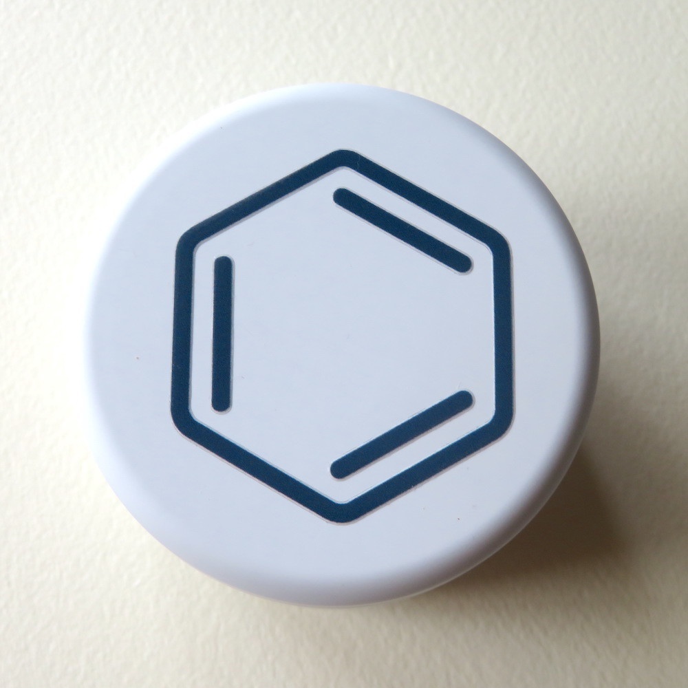 ベンゼン缶 ホワイト 【ベンゼンシール30枚入り】