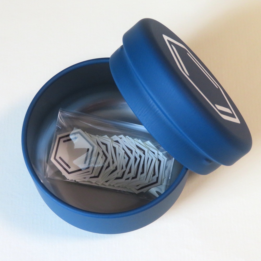 ベンゼン缶 ネイビー【ベンゼンシール30枚入り】