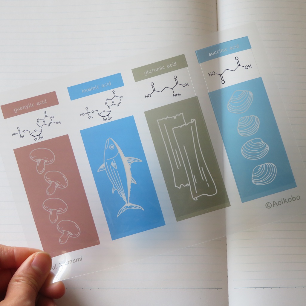 クリアしおり【うまみ】