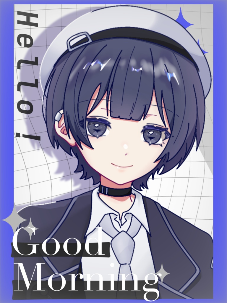 【無料配布】スタイリッシュおはV素材✨カラバリ9種🎨商用利用可