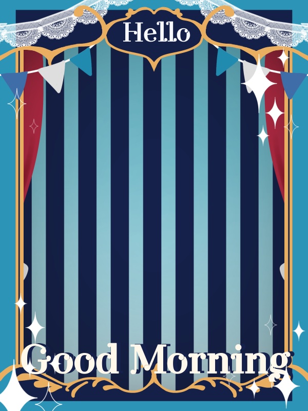 【無料配布】サーカス風おはV素材🎪カラバリ9種🎨商用利用可能プラン有