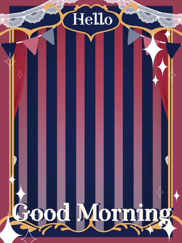 【無料配布】サーカス風おはV素材🎪カラバリ9種🎨商用利用可能プラン有