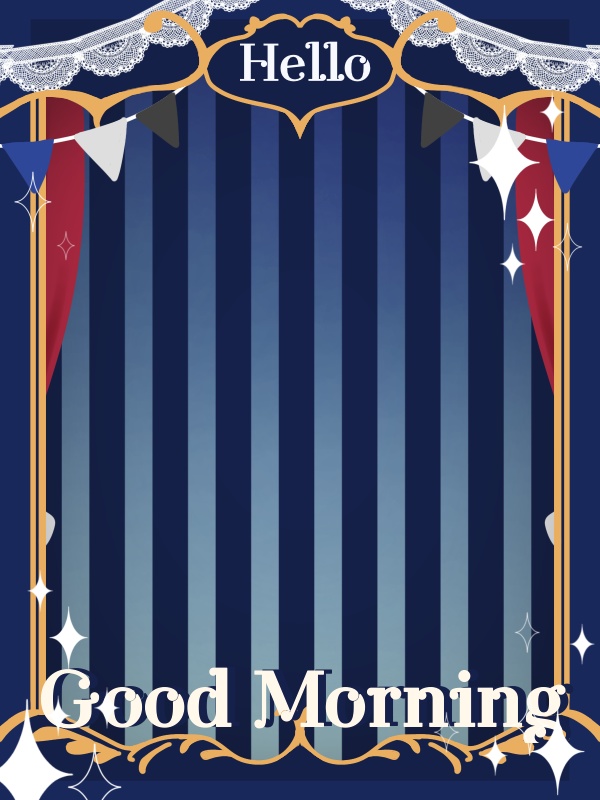 【無料配布】サーカス風おはV素材🎪カラバリ9種🎨商用利用可能プラン有