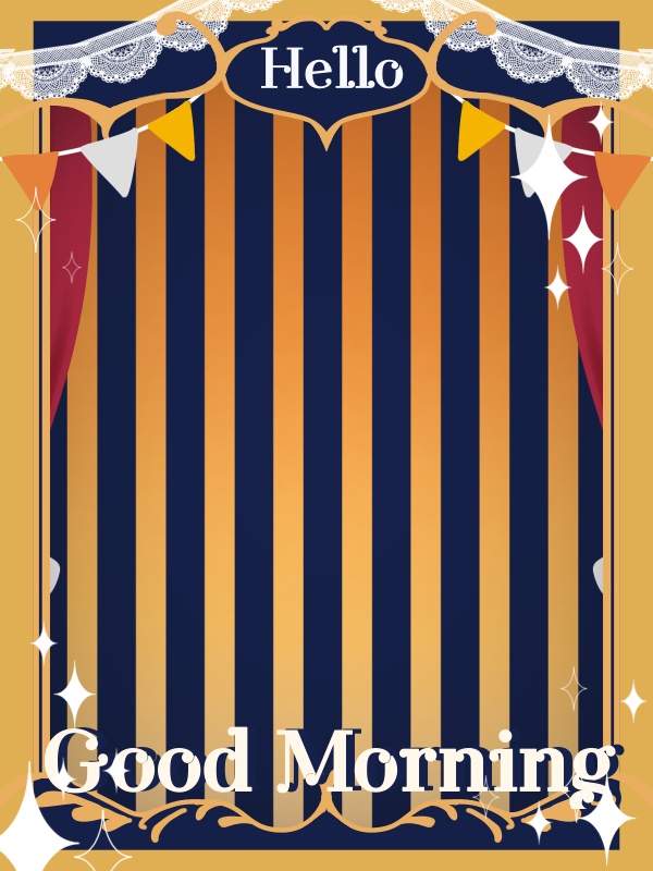 【無料配布】サーカス風おはV素材🎪カラバリ9種🎨商用利用可能プラン有