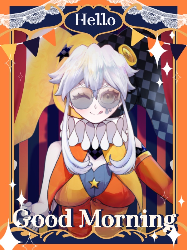 【無料配布】サーカス風おはV素材🎪カラバリ9種🎨商用利用可能プラン有