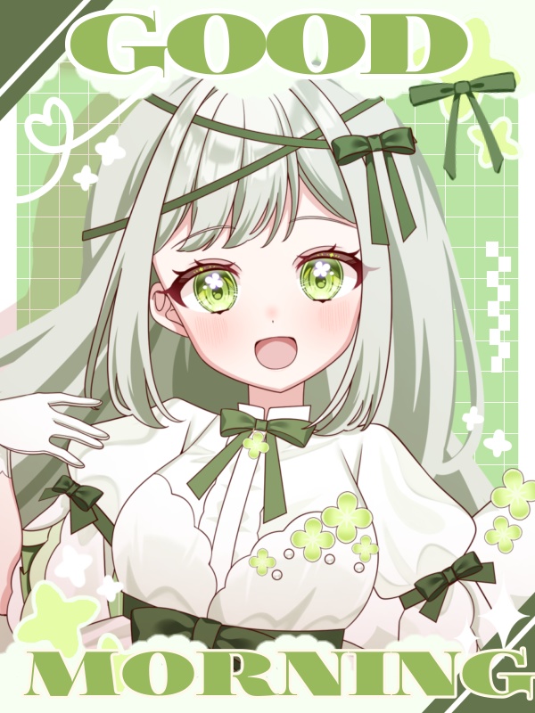 【無料配布】重ねるだけ!おはV素材♡商用利用可