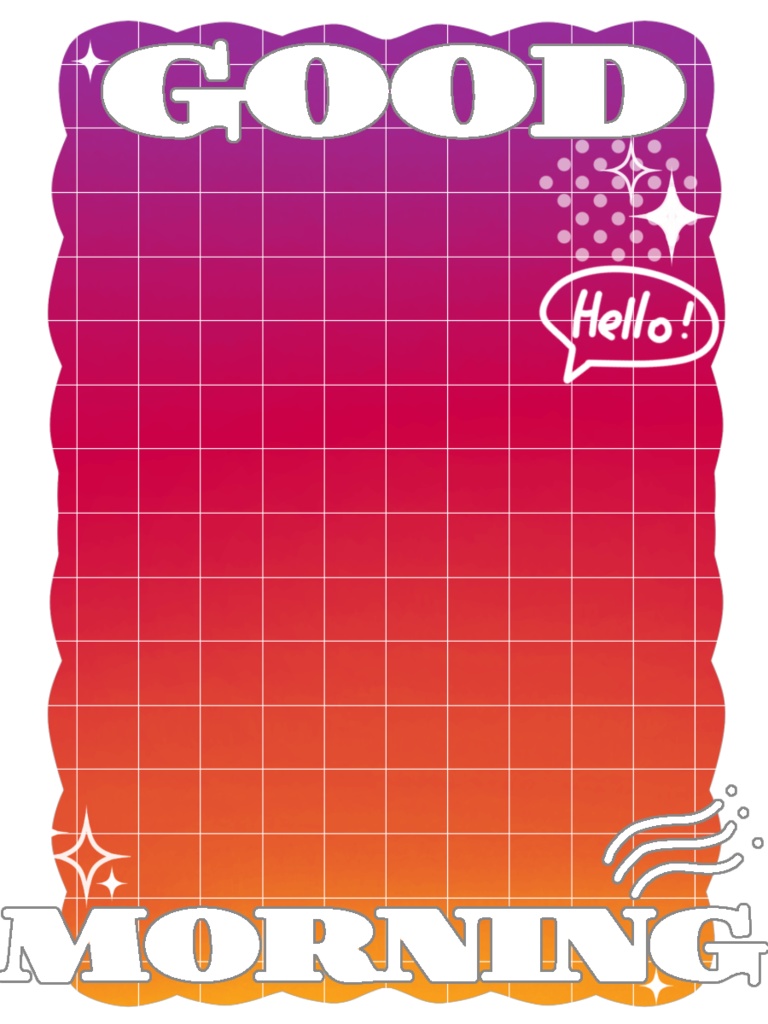 【無料配布】重ねるだけ!おはV素材♡商用利用可