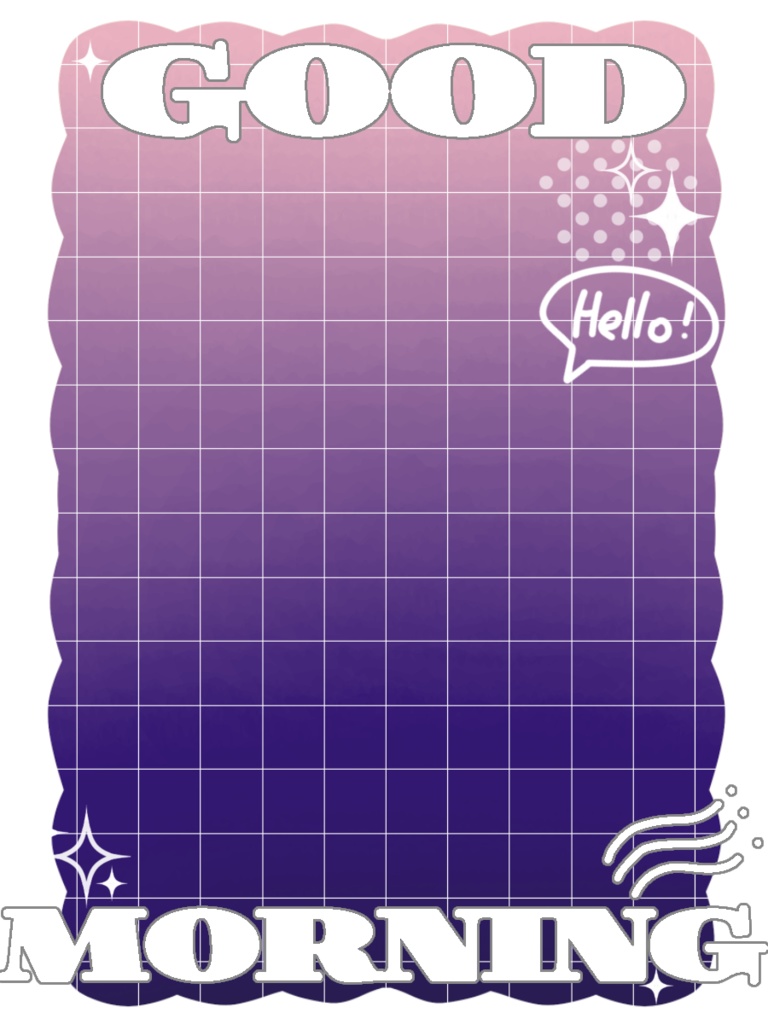 【無料配布】重ねるだけ!おはV素材♡商用利用可