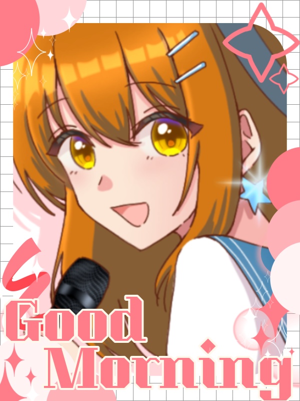 【無料配布】重ねるだけ!おはV素材♡商用利用可