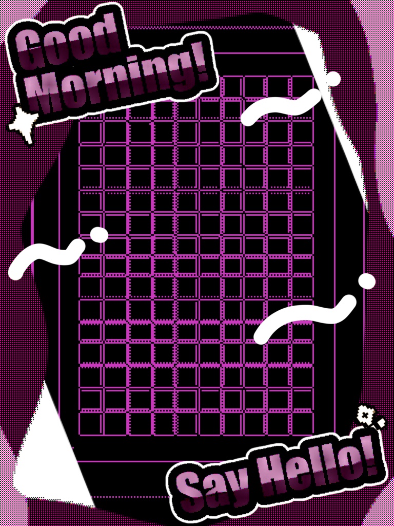 【無料配布】重ねるだけ!おはV素材♡商用利用可