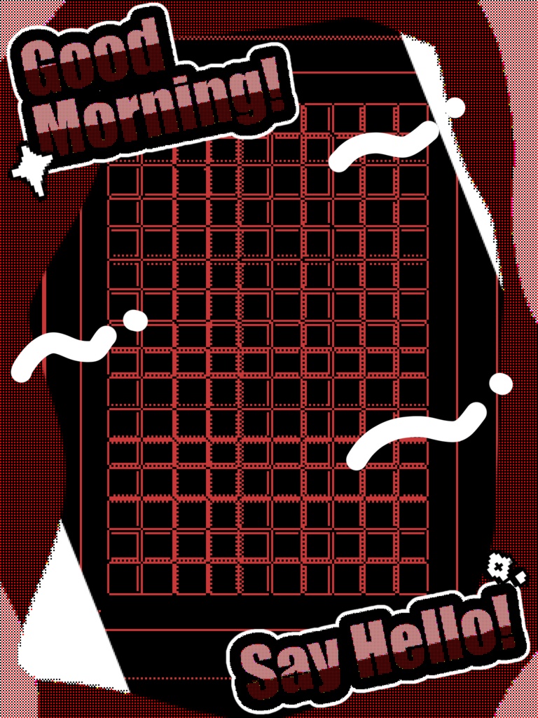 【無料配布】重ねるだけ!おはV素材♡商用利用可