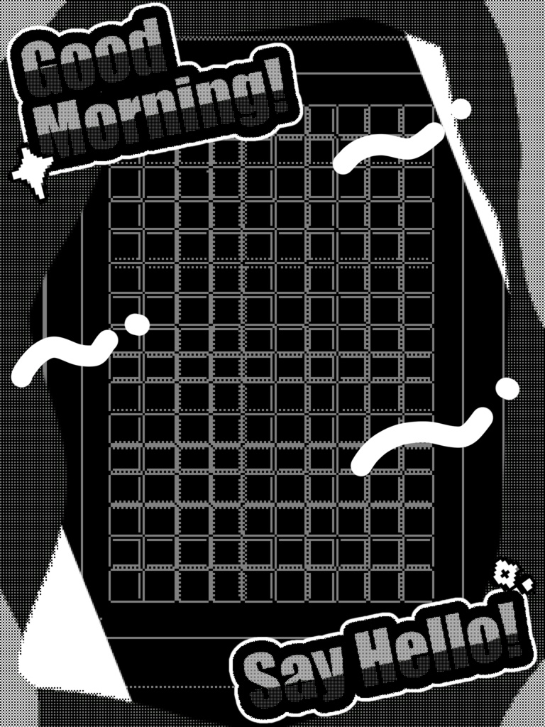 【無料配布】重ねるだけ!おはV素材♡商用利用可