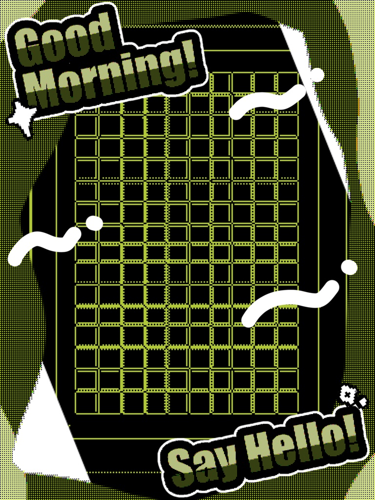 【無料配布】重ねるだけ!おはV素材♡商用利用可