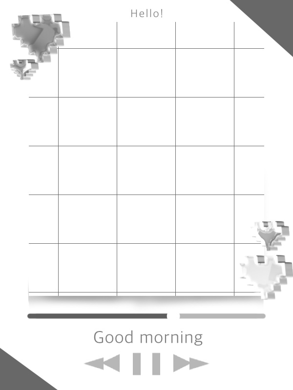 【無料配布】重ねるだけ!おはV素材✨カラバリ9種🎨