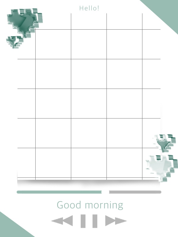 【無料配布】重ねるだけ!おはV素材✨カラバリ9種🎨