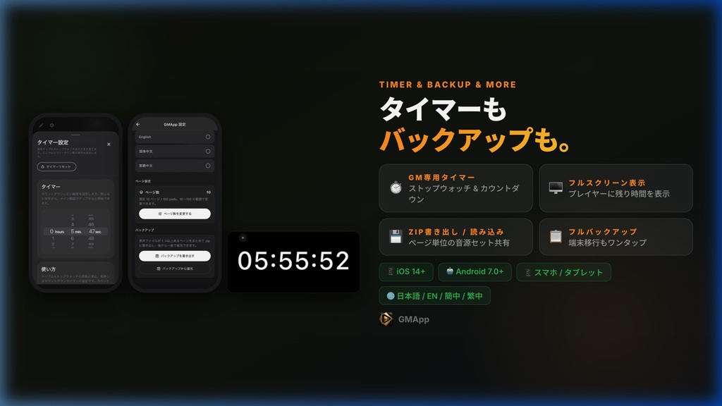 GMApp - GMのためのサンプラーアプリ