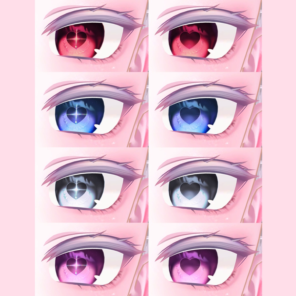 【2 Avatars】 Moe, Airi Heart Prism Eye texture