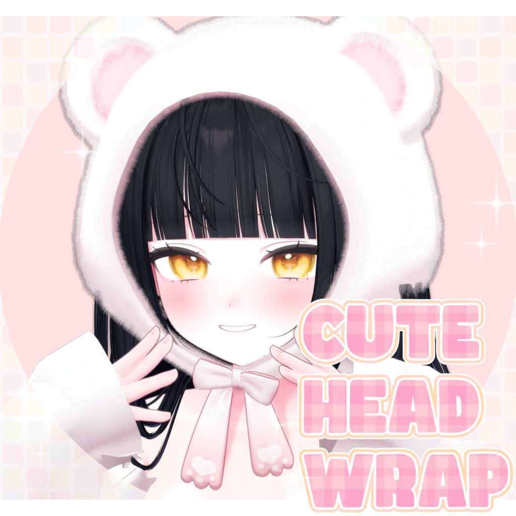 ꒰ Cute Head Wrap꒱ ₍ᐢෆ ·̫ ෆᐢ₎ - nyarostudio - BOOTH
