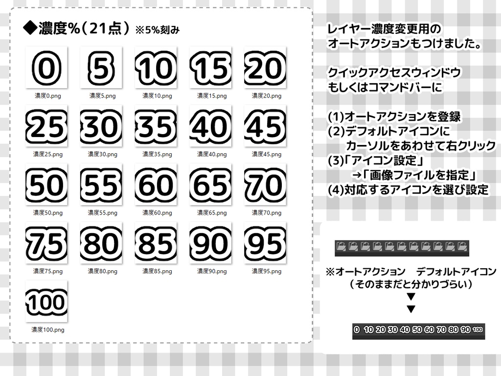【無料お試し版】クリスタ用アイコン＋オートアクション