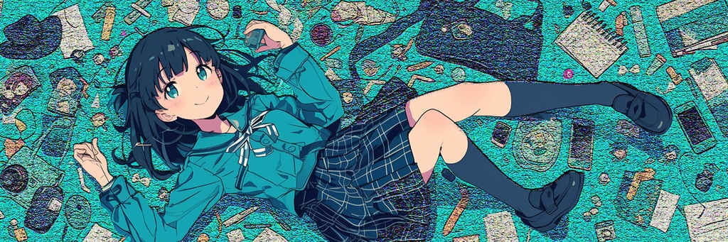 女の子 女子高生 デザインヘッダー
