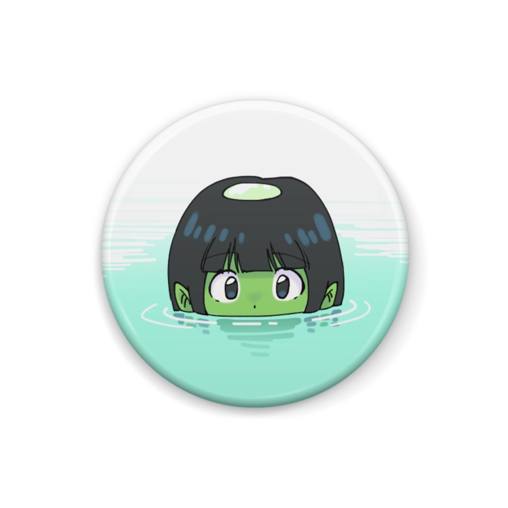 河童少年まりくん缶バッジ