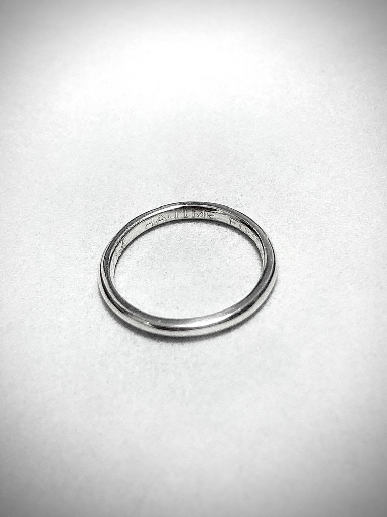 【名前が入る!】シルバーリング【シンプル】