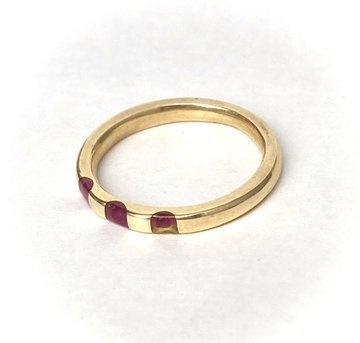 真鍮製イミテーションストーンリング