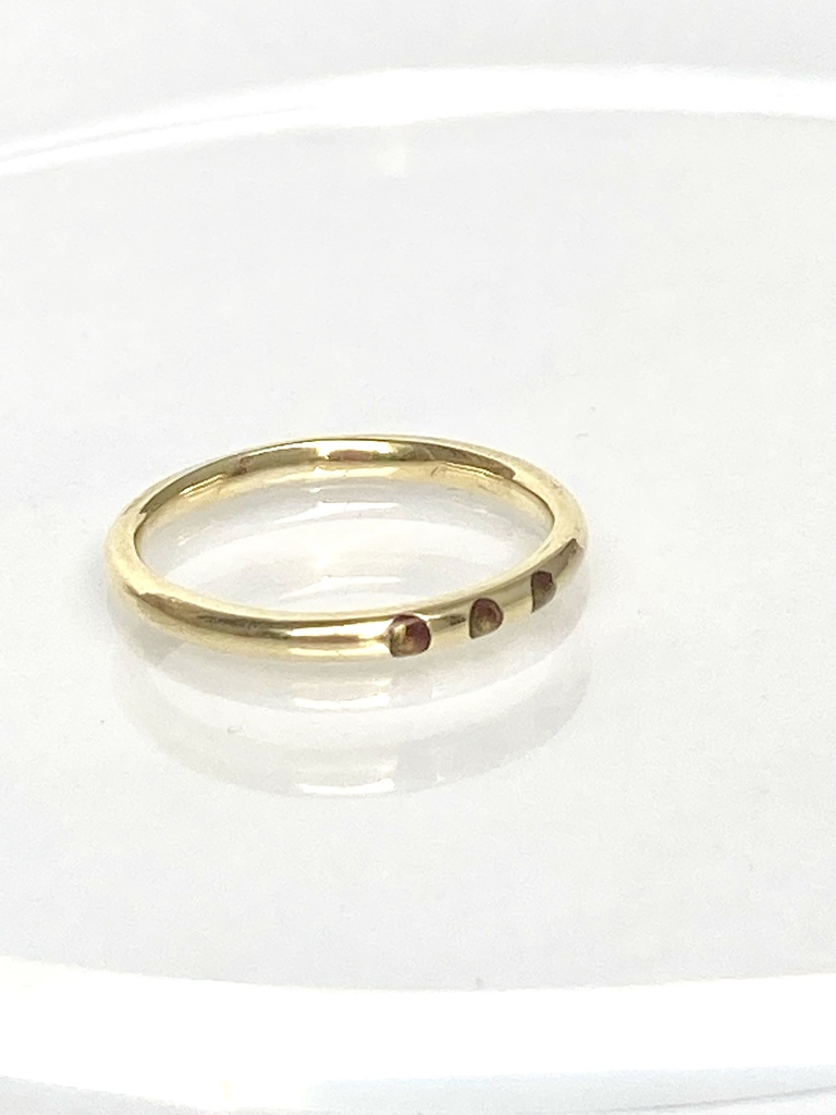 真鍮製イミテーションストーンリング